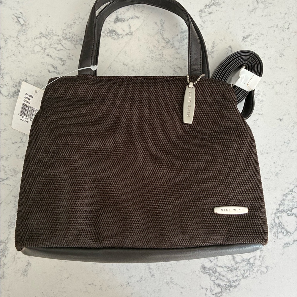 Nine West NWT Perfect Roomy Brown Handle or Crossbody Handbag